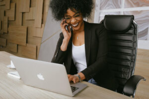 Woman at desk